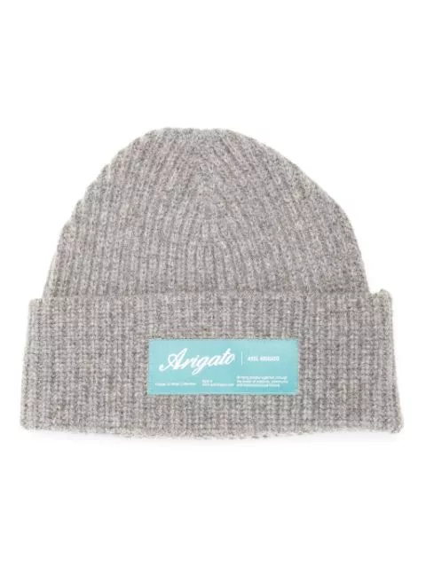 Axel Arigato logo-applique beanie hat Men 0113