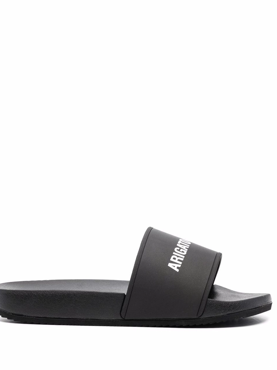 Rep logo-print Women Arigato Axel slides 0303